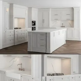 Kitchen neoclassic white